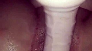 She loves sucking monster cock while fucking herself wet.