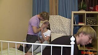 18Videoz - Bend Over Vanda for Teen Doggy Action and Deepthroat Gagging. Will You Join?