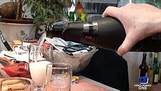 i paid for pizza by letting the delivery guy take my wife’s ass.