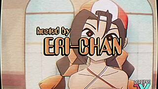 Eri-chan gets sweaty with naughty moves during home workout