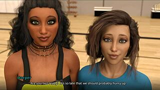 Feeling the excitement as I meet the new assistant coach with her big tits in this hentai scene