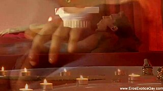 He indulges in a sensual massage, groping with erotic intent