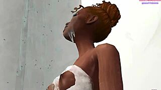 I saw mae fucking her step-brother moriah in the shower early morning