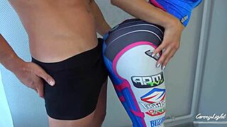 D.Va Cosplay Grinding In Yoga Pants