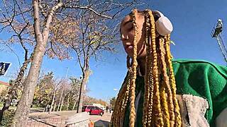 ebony luna black spots me on the street, drags me home for a wild ride