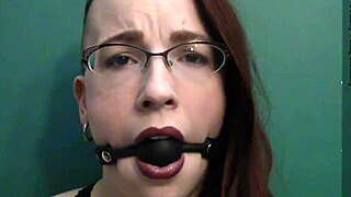 Married man enjoys intense ballgag and dick sucking lips with his bride