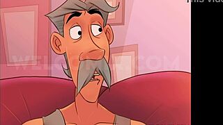 Damn! This hentai slut teases married men in naughty animation