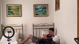 Hot gay guy Lucas has skills with a dildo and gives great blow jobs