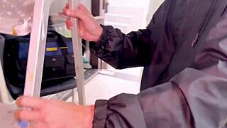 ebony boss gives her black pussy to endowed employee