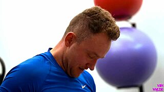 Bonnie blue’s athletic needs are met by big cock and ball licking