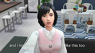 Horny girlfriend dreams of pornstar life in wild Sims 4 3D animation