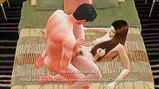 Man, my neighbor's hot wife looks unreal in 3D hentai preview