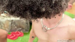 Massive Cock Group Bash in Basement Pool Party Orgy