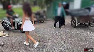 Yo, picked up a hottie at a construction site. Treated her to lobster then banged her hard in a hotel!