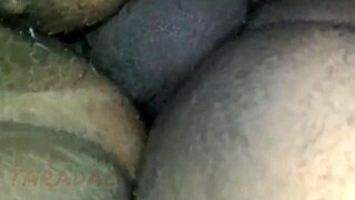 Hey, naughty girl, how did you soak my cock so fast?