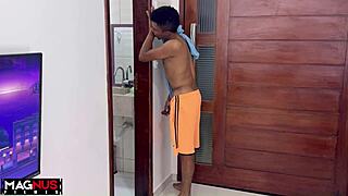 I met a woman in the shower and we decided to have sex