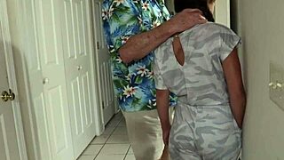 Petite amateur MILF serves as a kinky anal slave