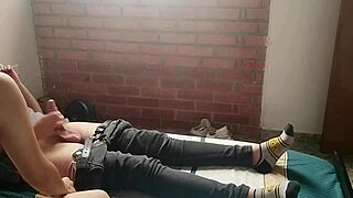 Horny Colombian Teen Masturbates Me and Sucks Out My Load