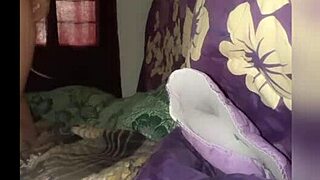 Young Mexican blonde swallowing big cock at party in cute dress