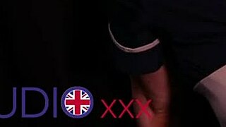 Married nurse enjoys glory hole sex after work