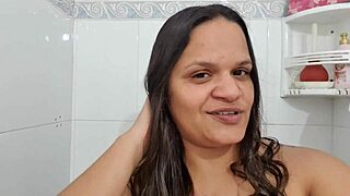 Amateur wife's cuckold husband in action