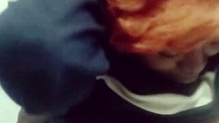 yo, bad boy sneaks on stepmum's big breasts for fun! 😜