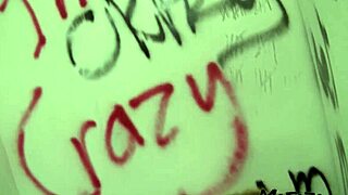Sloppy blowjob in the glory hole from a blonde amateur