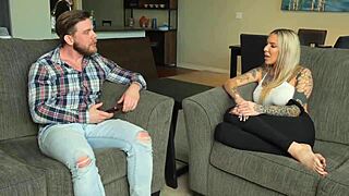 Tattooed slut Cassidy gets gaped and fucked by stepbrother
