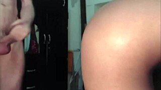 Beautiful black transsexual giving blow job to her loved one
