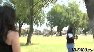 A busty MILF has an interracial encounter with her father-in-law