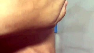 Huge latina with big natural tits in lingerie for amateur solo sex