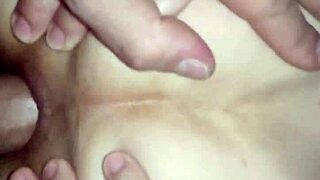 Old amateur couple tries anal sex with a butt plug
