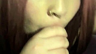 Deepthroat surprise leads to great orgasm