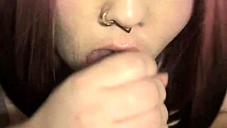 Deepthroat surprise leads to great orgasm