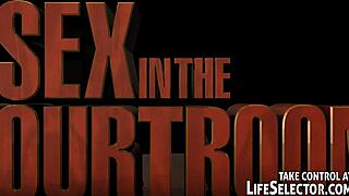 Interactive Hardcore Sex Session in the Courtroom