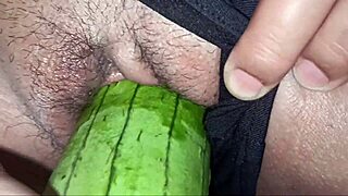 Natural tits bouncing while getting fucked by a monster cock at home