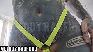 Slutty Melody Radford teases with wild twerking moves, shaking that huge ass for everyone to see