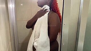 Doggy sweet gets bent over for a hardcore doggystyle fuck on a big black African cock.