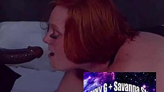 Mr. Magic surprises red-haired BBW Julie Ginger while she is in the act