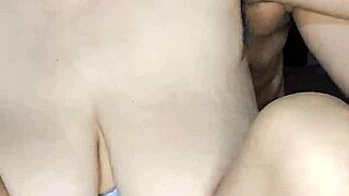 Pretty Indian wife Alisha shows her big breasts and vagina