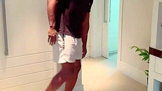 Big black cock cums inside amateur prostitute's ass