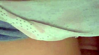 Secretary masturbates secretly at work.