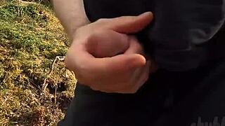 i'm back flashing my chubby body in the forest again