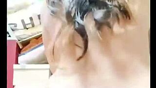 Amateur bride moaning while riding the dick like a cowgirl