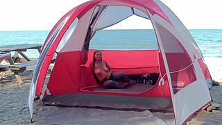 Wonna See the Guys Bang This Hot Beach Milf? Join Now!