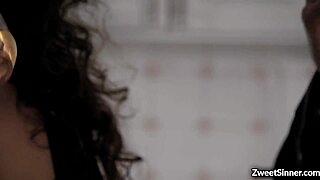 Steamy wedding night action with natural tits and deepthroat
