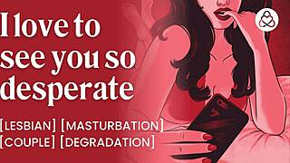 Lesbians use phone sex to pleasure each other with toys