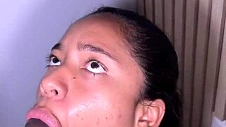Young couple enjoys deepthroat and face fucking in video