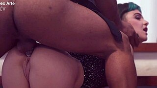 ai meu cu, caralho, latina takes big black cock hard