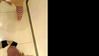 Walk on the beach ends with an insertion in the cock brunette big ass busty big cock man in underwear